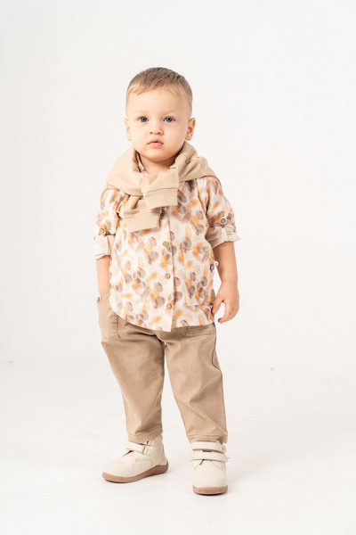 JNF kids Baby Boy & Child Holiday Shirt, Sweatshirt and Pants 3-Piece Set
