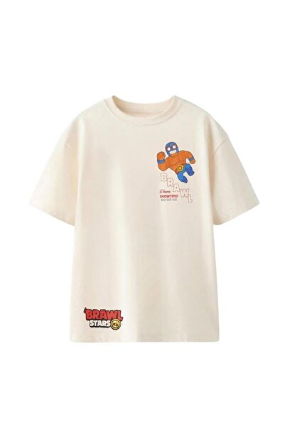 Machetta Tricou de vară unisex pentru copii cu imprimeu Brawl Stars