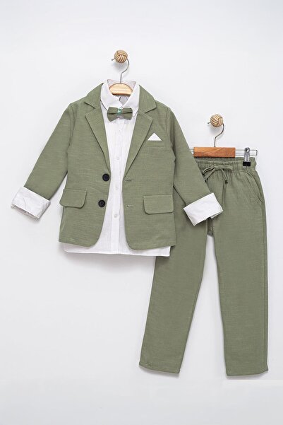 Minigimin Cicileri Costum din 3 piese pentru băieți, cu cămașă și jachetă cu ...