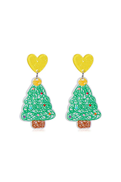EFAYN.RO Women's earrings, Christmas theme, cheerful and colorful model with ...