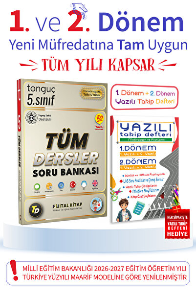 Tonguç Yayınları 5. Sınıf Tüm Dersler Fijital Soru Bankası | Yeni Nesil | Vid...