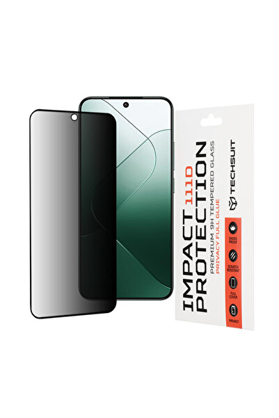 Techsuit Xiaomi 14 111D Πλήρης κόλλα απορρήτου, μαύρο