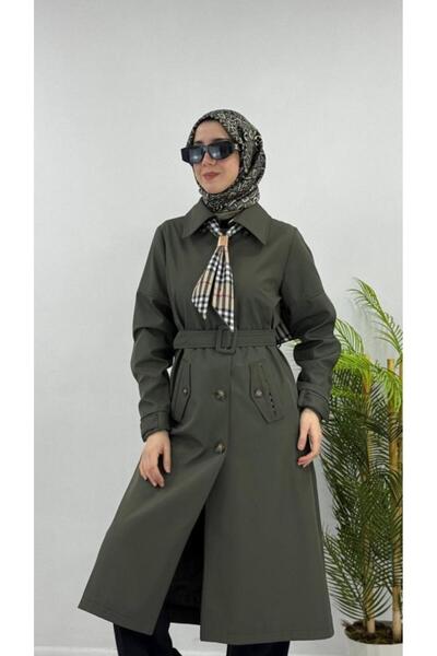 Tebrikler tekstil Women's New Season Tie-Trench Coat G4480