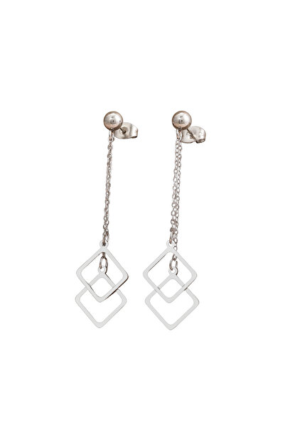 EFAYN.RO Women's earrings, abstract pattern, Double Panel geometric pendants,...