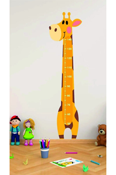 Lagi Design Zürafa Çocuk Odası Boy Ölçer Sticker 35X135 Cm