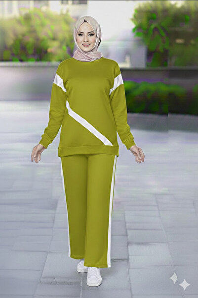 BEYAZTOPTAN Striped Top and Bottom Set