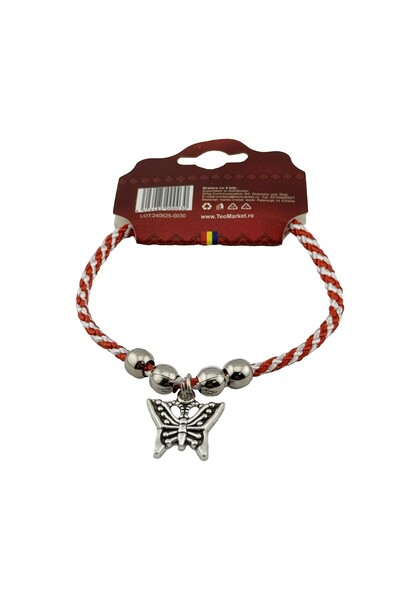 Flippy Γούρι τύπου βραχιολιού με 4 μπίλιες και μεταλλικό μενταγιόν, Jolie, Μο...