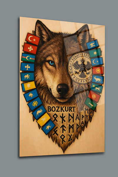 glassartdesign Bozkurt și Lumea Turcă - Pictură pe sticlă