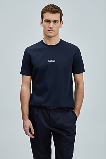 Lufian Oversize Minimalist Round Neck Short Sleeve Men's T-Shirt