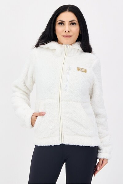 Reebok Women Sportswear Fit Long Sleeve Outdoor Hoodie, White