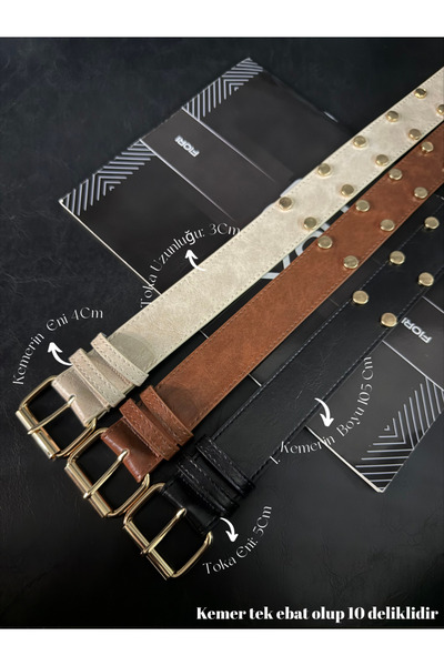 Fiori Makara Toka Women's Trouser Belt, Jacket Belt, Dress Belt, Shirt Belt