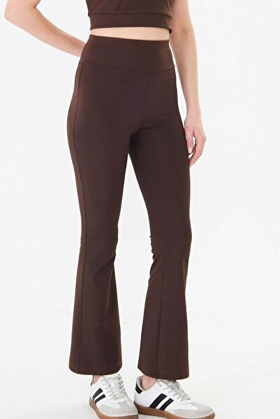 Sortie Women's Spanish Leggings High Waist Leggings Brown