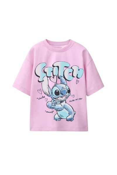 Machetta Tricou de vară unisex pentru copii, cu imprimeu cu desene animate St...