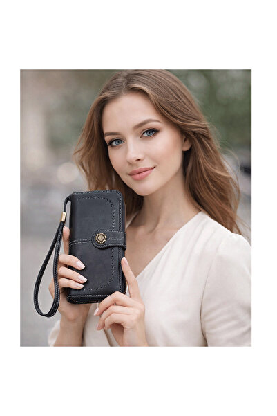 PriStyle Portofel Dama Premium, cu Fermoar si Capsa, Compartimente Multiple, ...