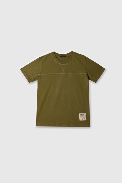 Sisley تيشيرت للأولاد باللون الأخضر الداكن