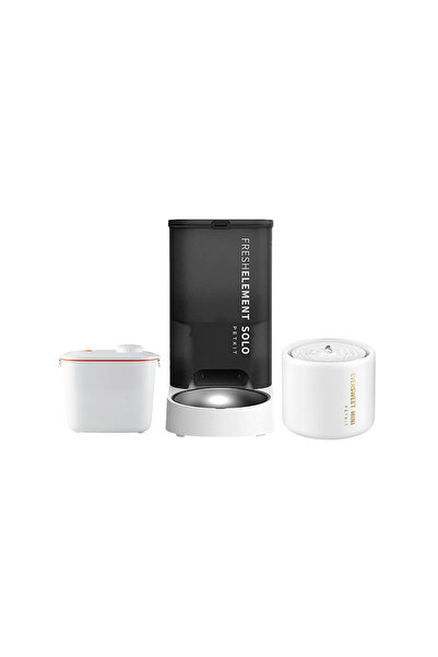 Petkit Fresh Element Solo Akıllı Mama Kabı, Eversweet 5 Mini Su Pınarı ve Vak...