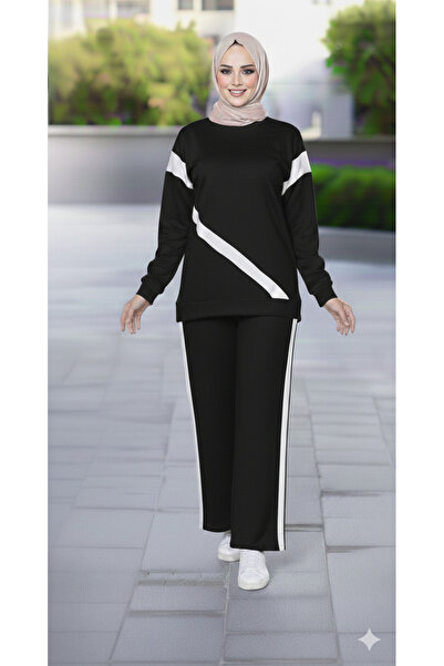 BEYAZTOPTAN Striped Top and Bottom Set