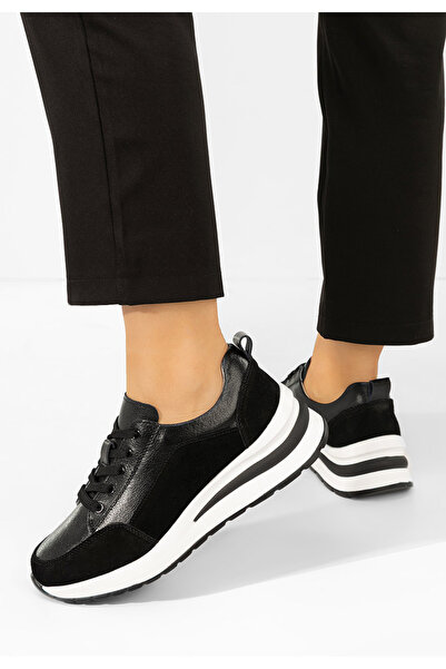 B T Shoes Sneakers cu platforma Janelia negri