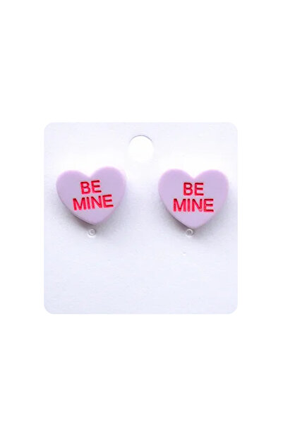 EFAYN.RO Cercei dama cu inimioare, model vesel Be Mine, tematica fashion love...