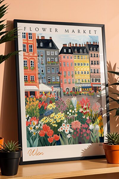 Saturn Vienna Austria Framed Painting Aesthetic Wall Decor for Travel Lovers ...