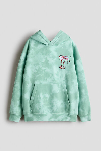 H&M Kapüşonlu ve Baskılı Üst