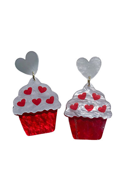 EFAYN.RO Cercei dama cu briose si inimioare, model fashion vesel, crazy love,...