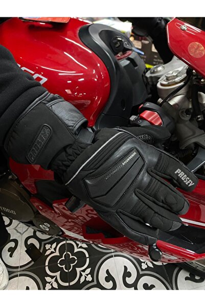 Prosev FİBBA 4002 Siyah Uzun Kışlık Motorcu Eldiveni