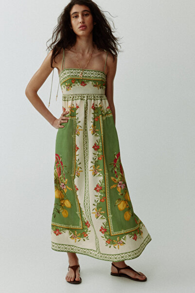 H&M Bağlanan Askılı Elbise