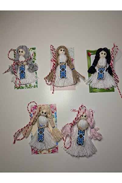 Handmade Minis Boutique Set of 5 handmade brooches, 8 cm