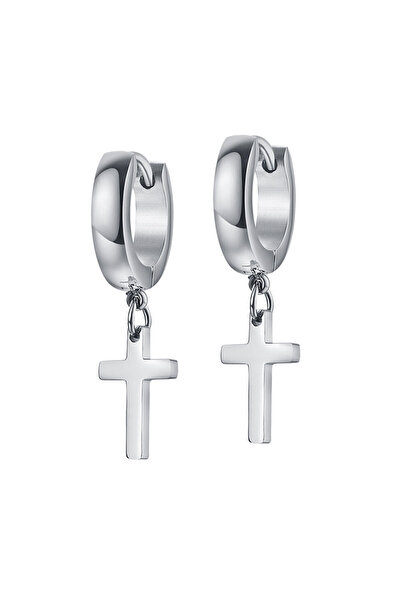 EFAYN.RO Women's earrings, cross pendant, silver, EFAYN