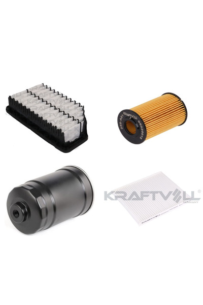 Kraftvoll Hyundai Accent Blue 1.6 CRDI 4'Lü Filtre Seti Hava/Yağ/Yakıt/Polen