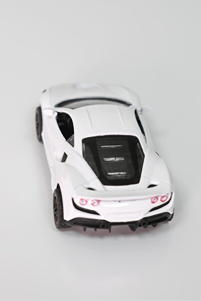 agugu Ferrari White Sports Toy Pull-And-Go Car V2