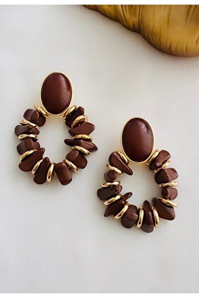 VNS Accessories Bone Design Hoop Earrings (6.5 cm)