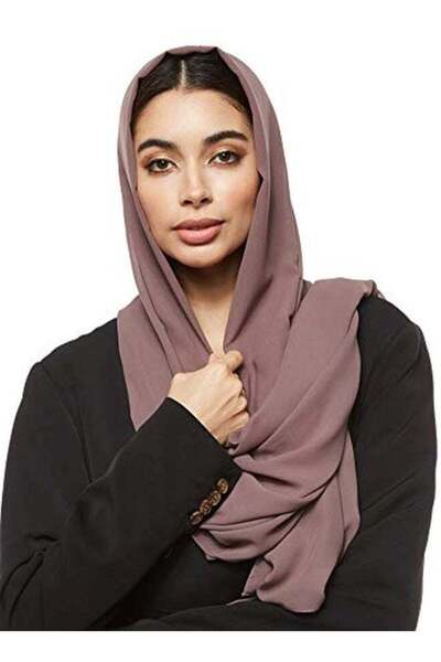 Generic Solid Chiffon Hijab Shailah Rosey Brown