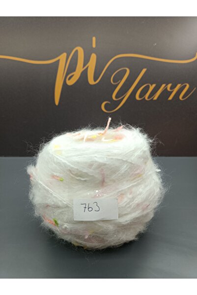 Pİ Yarn Design Hand Knitting Yarn White 500Gr