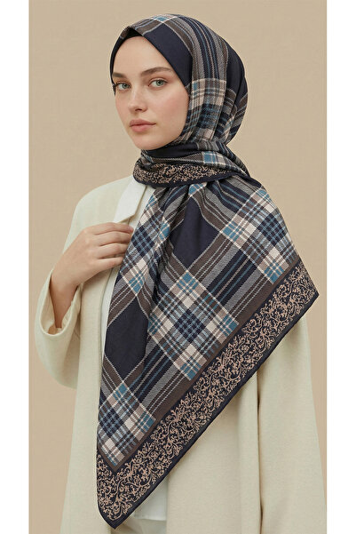 Karaca Κασκόλ από ραγιόν με καρό σχέδιο - ΚΑΦΕ / ΜΠΛΕ