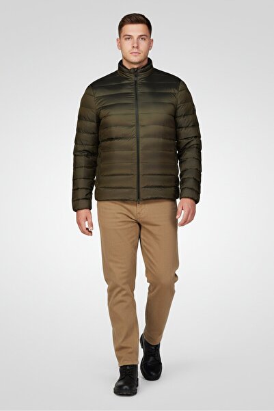 Geox Men Quilted Puffer Jacket, Olive