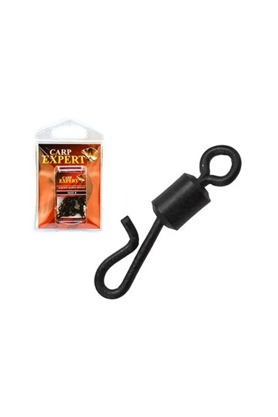carp expert Agrafe rapide cu vartej Quick Change Swivel, nr.8, 10buc