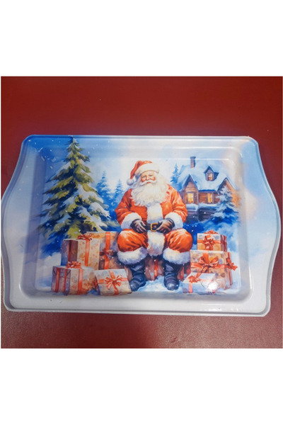 esdekor New Year Themed Metal Tray 15.7X24.5Cm Special Moment Unforgettable 1...