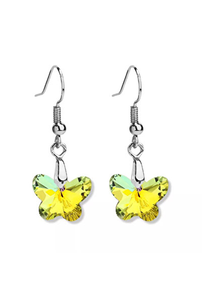 EFAYN.RO Cercei dama, model simfonie fluturi, galbeni, EFAYN