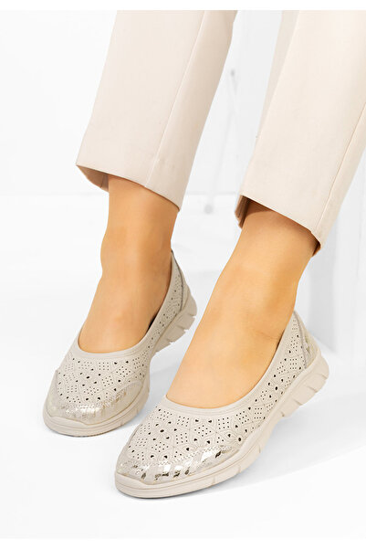 B T Shoes Pantofi casual dama piele Giustina bej