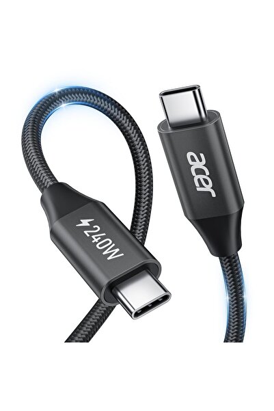 ACER Cablu USB C 240W, cablu de încărcare USB C lung (1,1 m/1 pachet)
