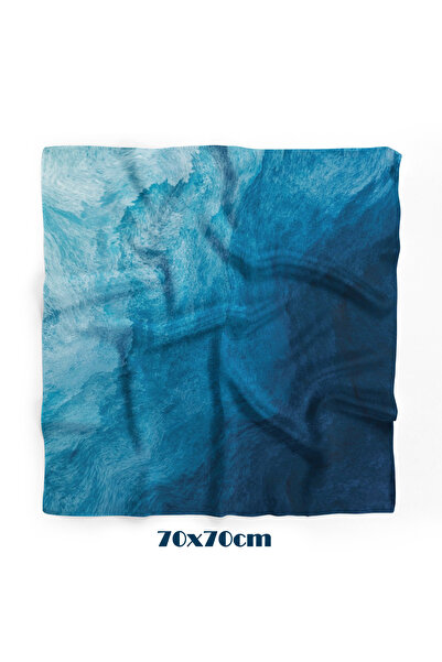 tuaipek Koža n Oceanski uzorak 70*70cm bandana/šal