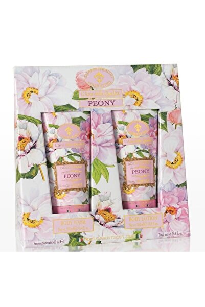 Saponificio Artigianale Fiorentino Duş Jeli & Vücut Losyonu 2 x 250 Ml - Peony