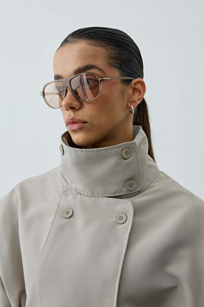 Fahhar Kısa Trenç Ceket Taş