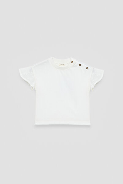 TYESS BSC Baby Girl Ecru Tshirt