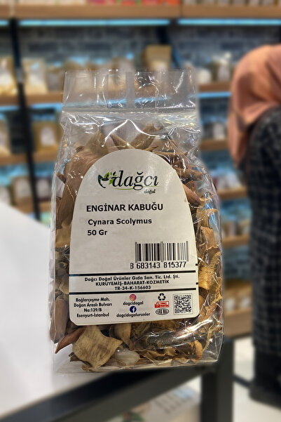 Dağcı Doğal Enginar Kabuğu 50 Gr – Karaciğer ve Safra Desteği Bitki Çayı