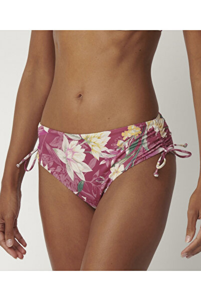 Evendi Botanical Leaf Midi Swimsuit, Pink