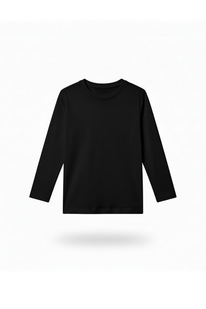 Shifre Unisex Kids 2-Piece Long Sleeve Body T-Shirt Black White