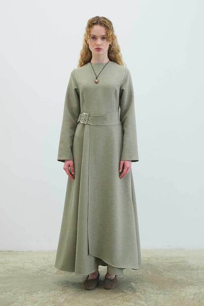 Hooopstore Beli Buckle Detailed Çağla Dress